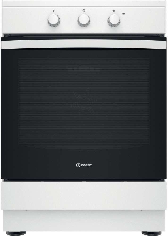 INDESIT Cuisiniere induction 3 foyers four catalyse Blanc - IS67IQ5PCW