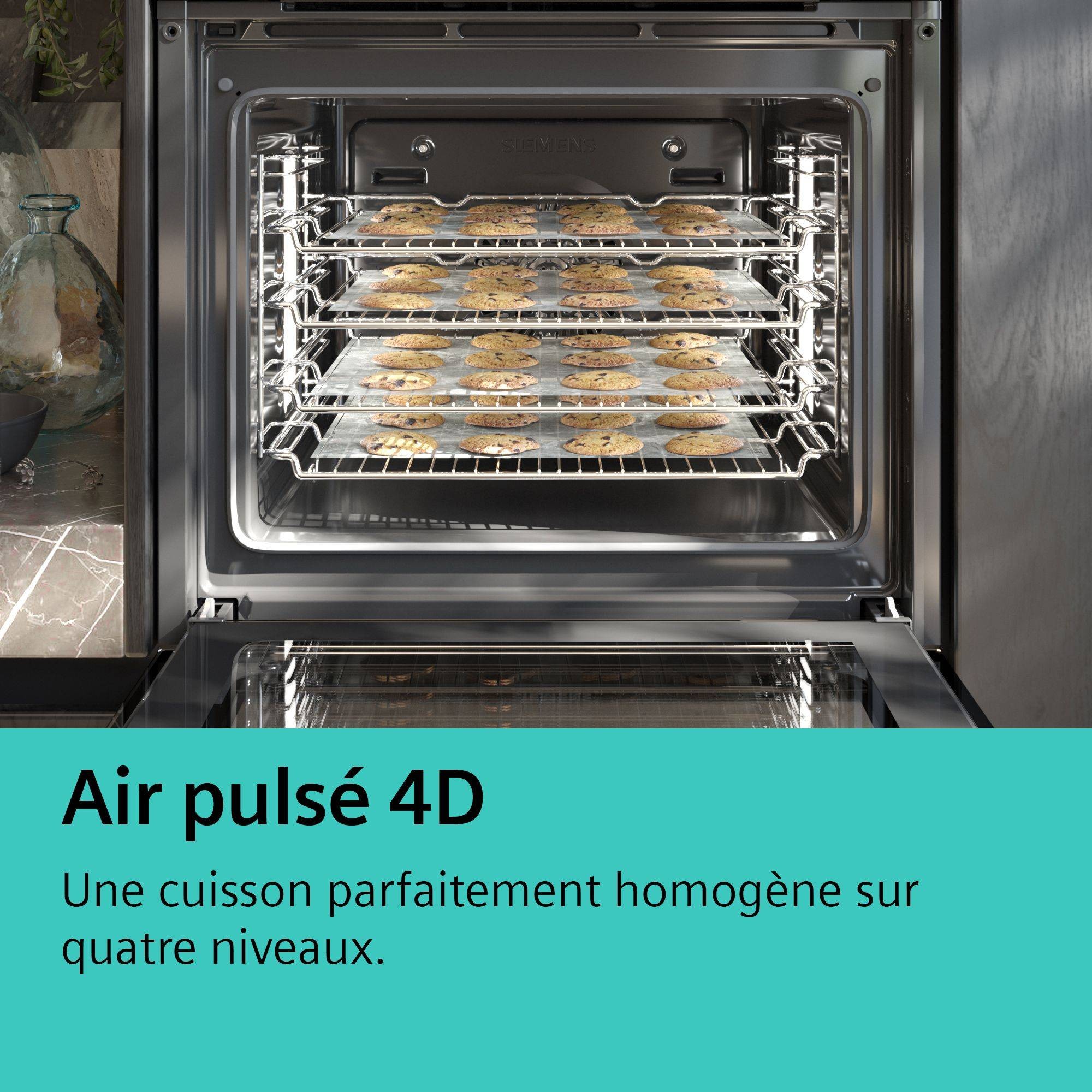 Four encastrable pyrolyse SIEMENS iQ700 VarioSpeed AirPulsé 4D 67L Noir - HN678G4S1 Four encastrable pyrolyse SIEMENS iQ700 VarioSpeed AirPulsé 4D 67L Noir - HN678G4S1