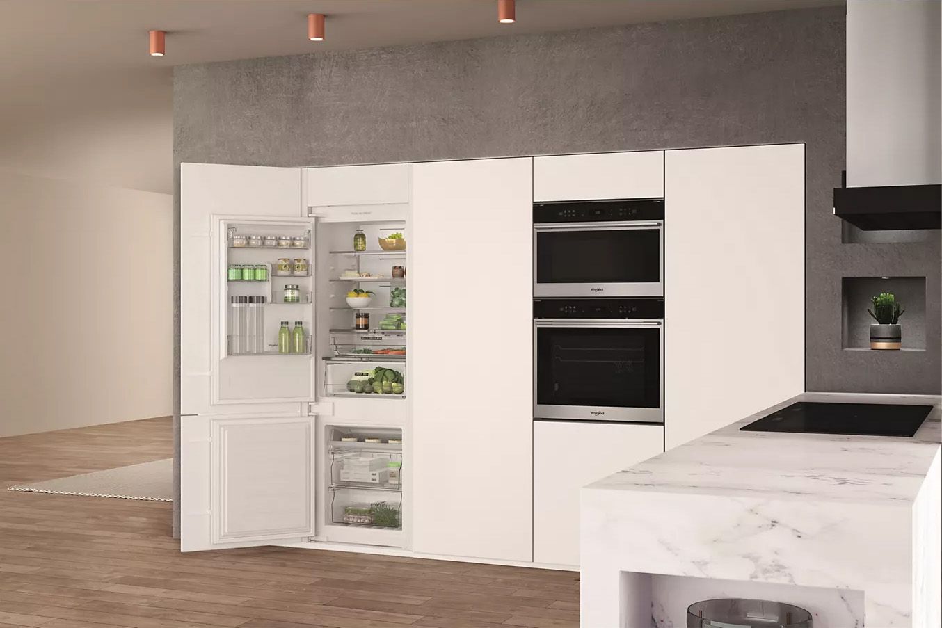 Réfrigérateur congélateur encastrable WHIRLPOOL  - WHC18T122