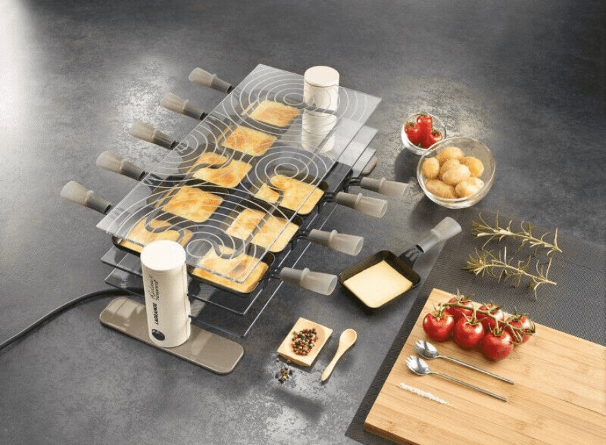Raclette Multifonction LAGRANGE 10 personnes Transparence Mineral - 009908 Raclette Multifonction LAGRANGE 10 personnes Transparence Mineral - 009908