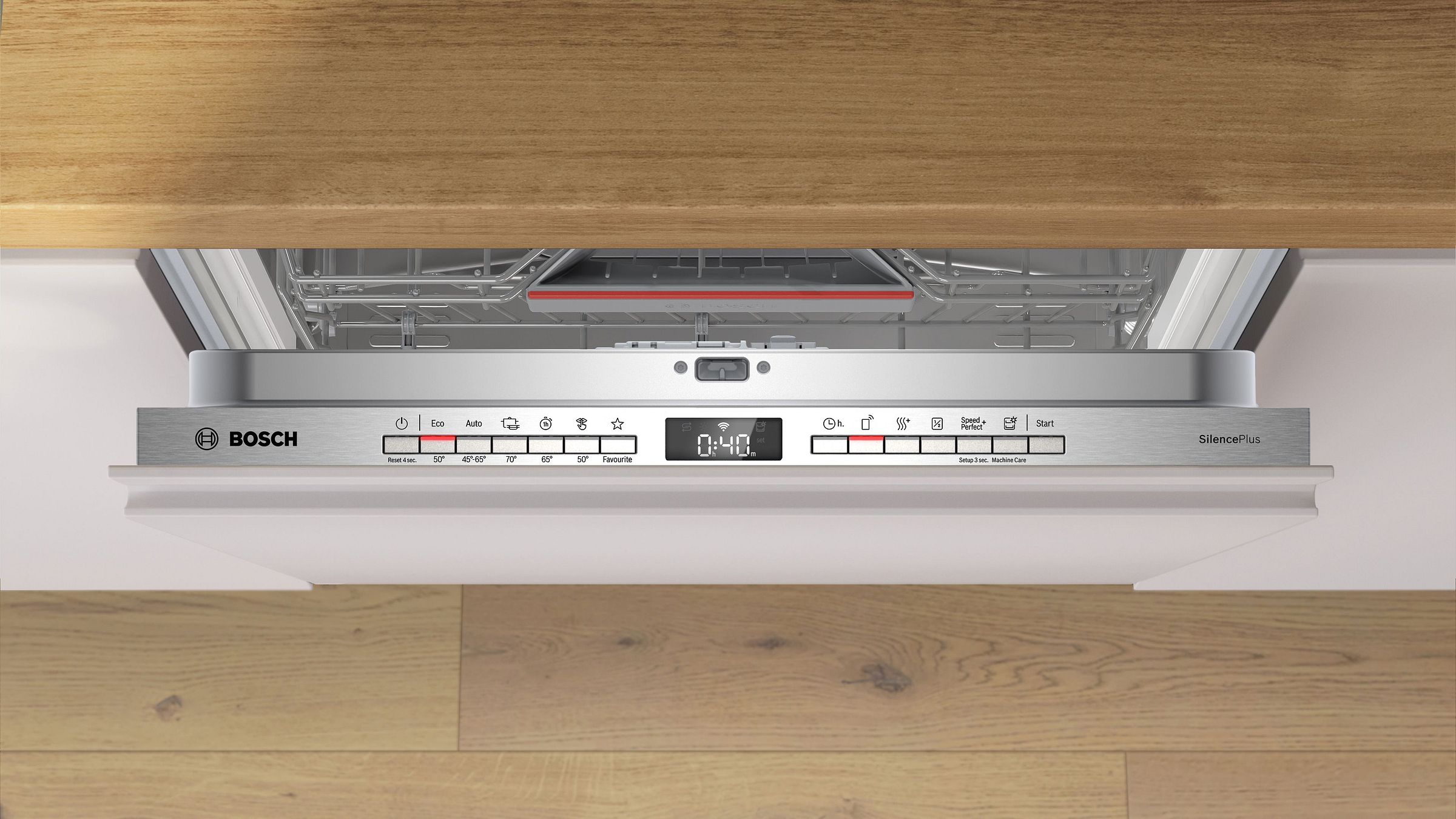 Lave vaisselle tout integrable 60 cm BOSCH Connecté 14 couverts 42dB Inox - SBV4HCX07E