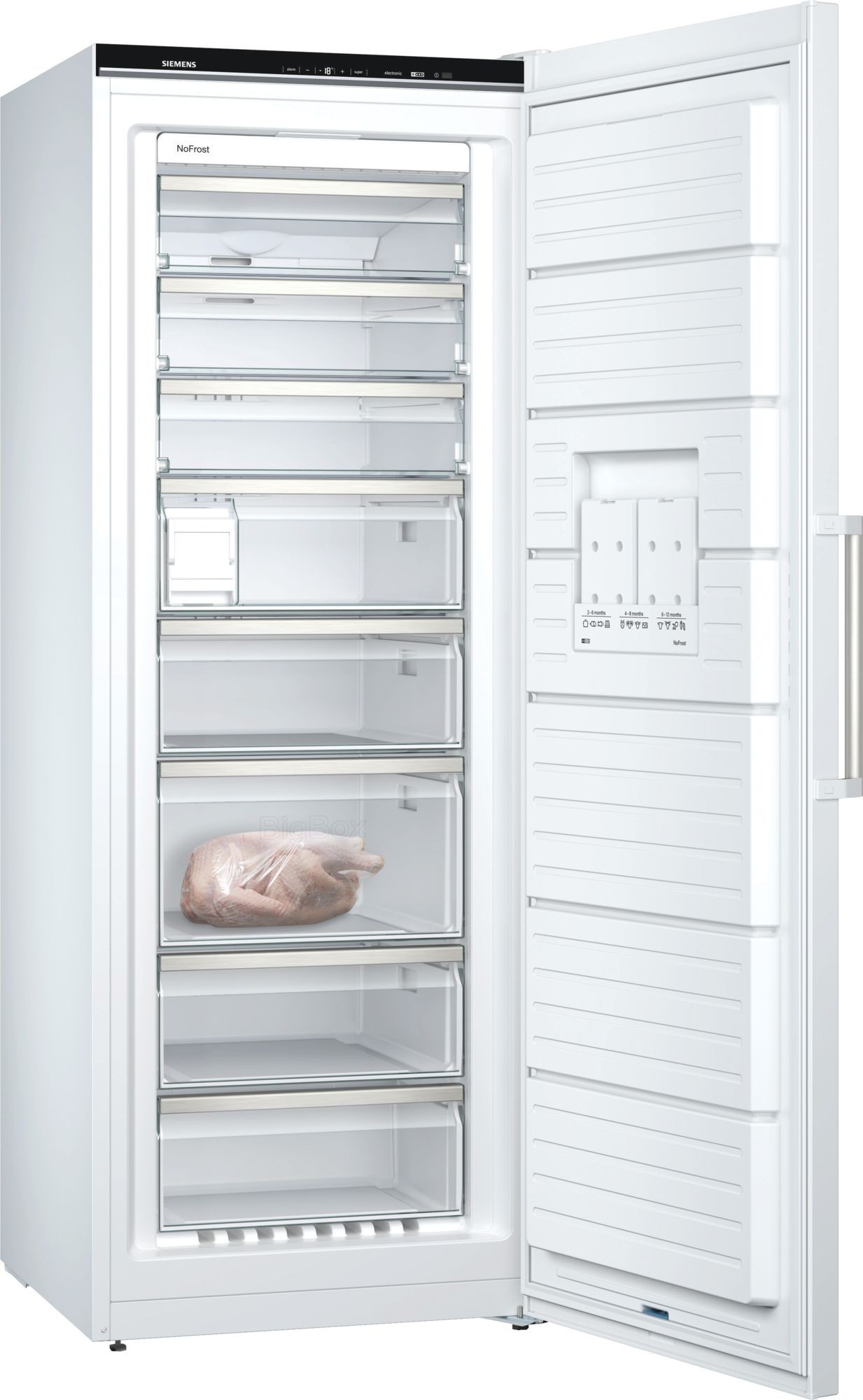 Congélateur armoire SIEMENS iQ500 Froid Ventilé 365 litres Blanc GS58NAWDV
