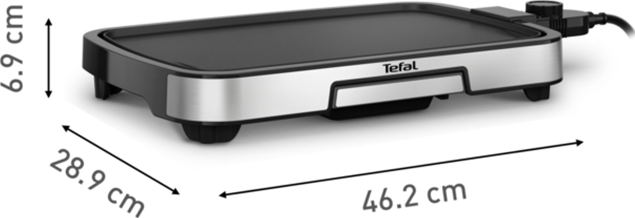 Plancha TEFAL 40x25cm 6 personnes Acier inoxydable - CB630D10