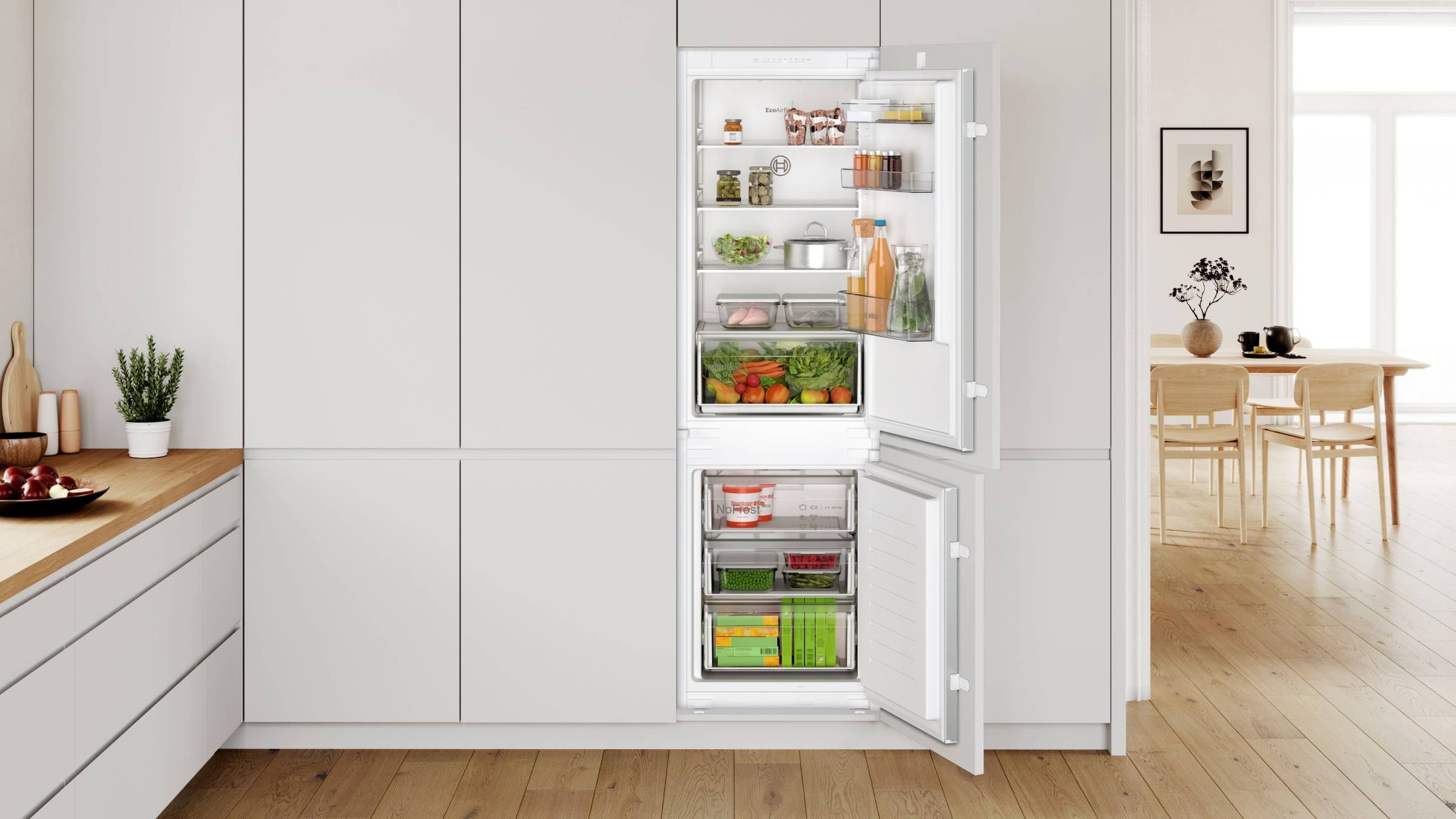 BOSCH Réfrigérateur congélateur encastrable  - KIN86NSE0