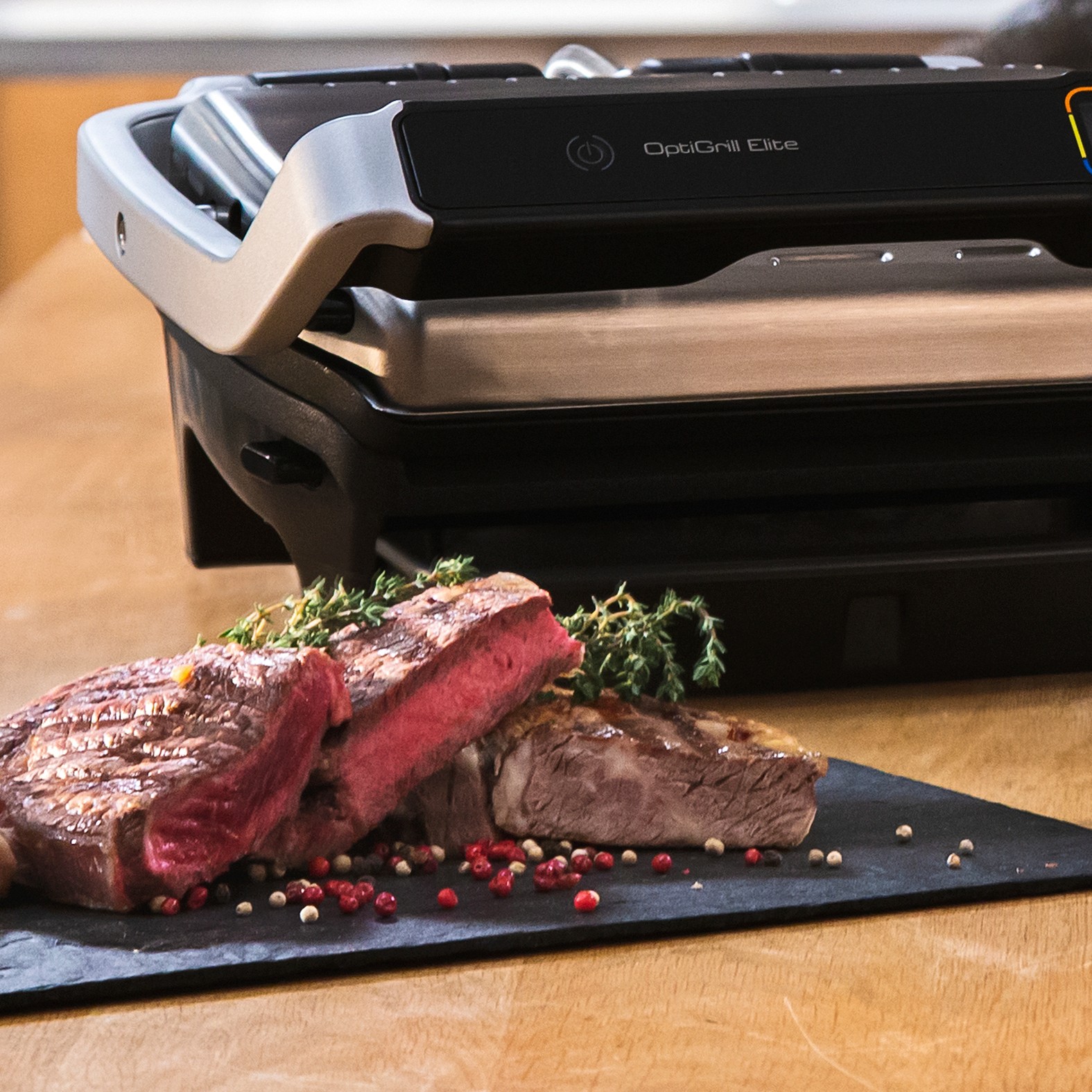 Grill viandes TEFAL Opti Grill Elite 12 programmes 2000W - GC750D12 Grill viandes TEFAL Opti Grill Elite 12 programmes 2000W - GC750D12