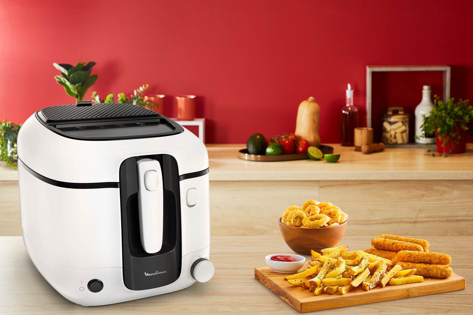 Friteuse MOULINEX Super Uno, 1800W, 1.5kg, Blanc - AM312010