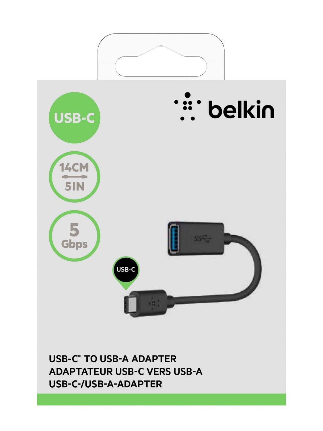 BELKIN Adaptateur USB Type-C F2CU036BTBLK
