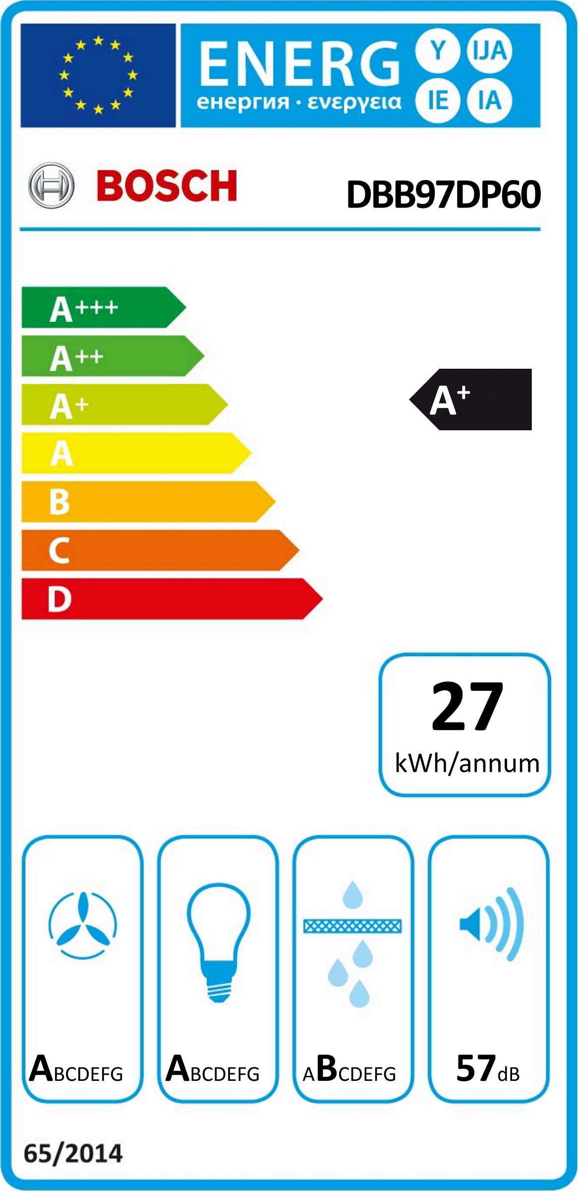Hotte intégrée SIEMENS  - DBB97DP60