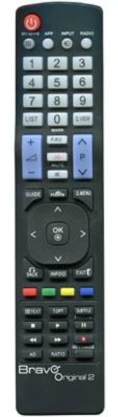 Télécommande universelle BRAVO Remplacement LG Pré-programmée Rétro-éclairées TCORIGINAL2