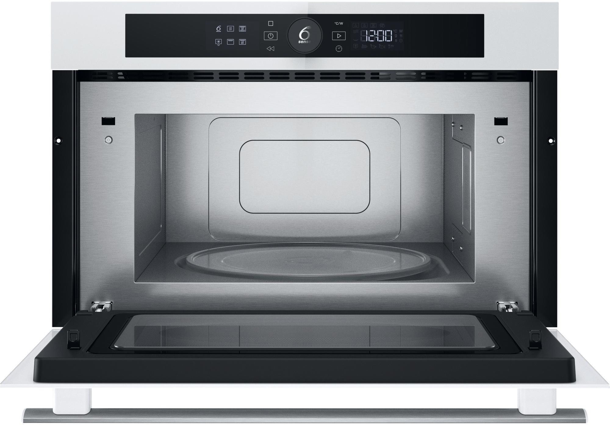 Micro ondes Grill Encastrable WHIRLPOOL , 1000W, 31L, Verre blanc  - WMD44MWF
