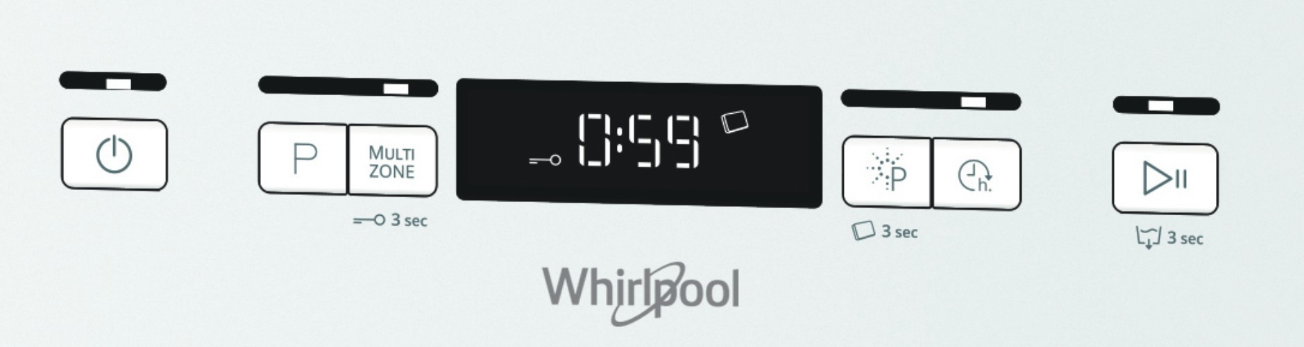 Lave vaisselle 60 cm WHIRLPOOL 6ème sens Natural Dry 42dB 14 couverts - WFC3C33PF