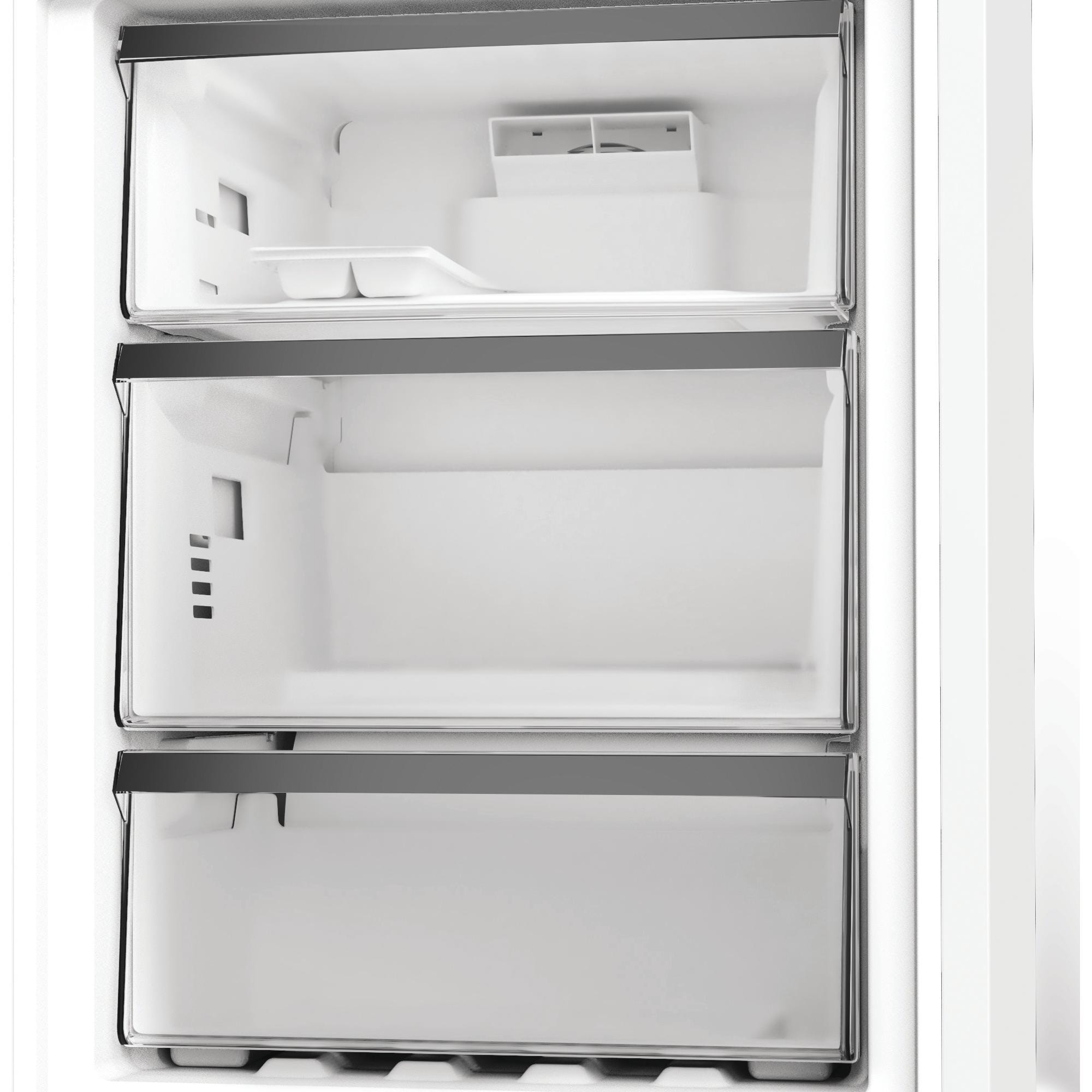 Réfrigérateur congélateur bas WHIRLPOOL Total No Frost, 355L, Gris - WHK25404XP8E