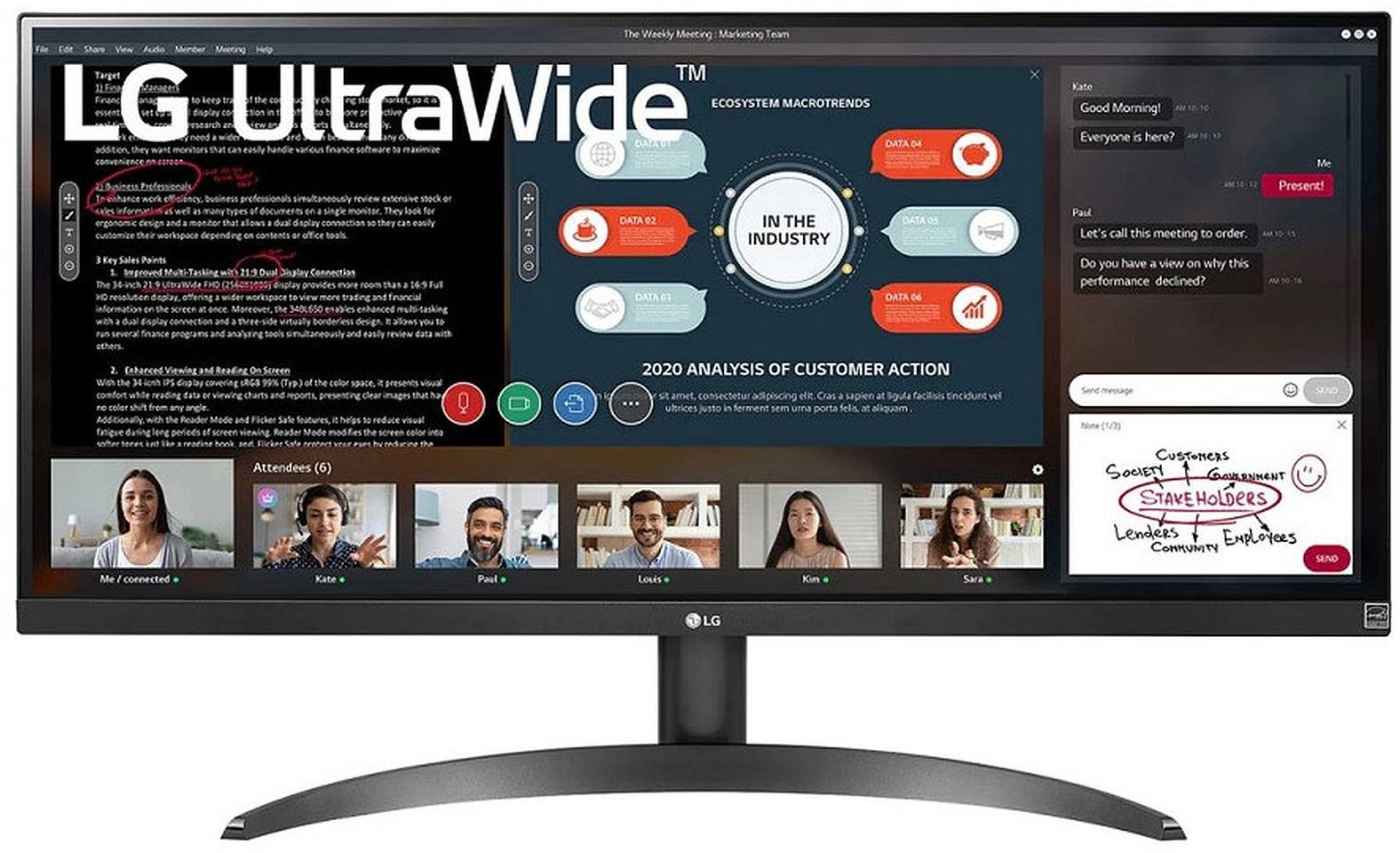 LG Ecran 29 pouces Full HD   29WP500-B