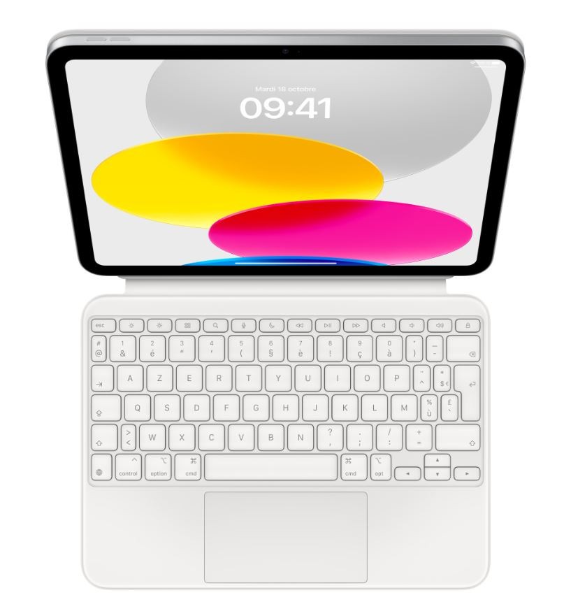 Etui tablette APPLE Magic Keyboard pour iPad (10ᵉ génération) Blanc - MQDP3F/A