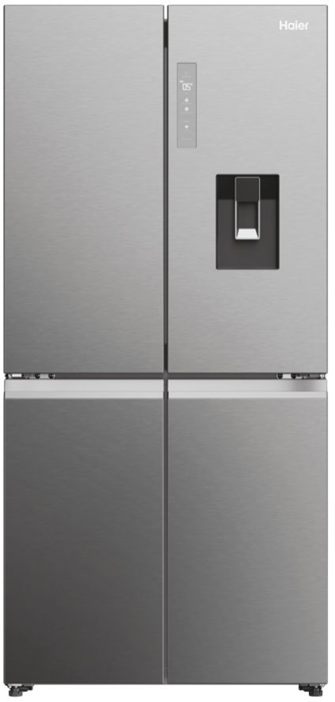 Réfrigérateur 4 portes HAIER Froid total No Frost Air Surround, 321L, Gris HCW58F18EWMP
