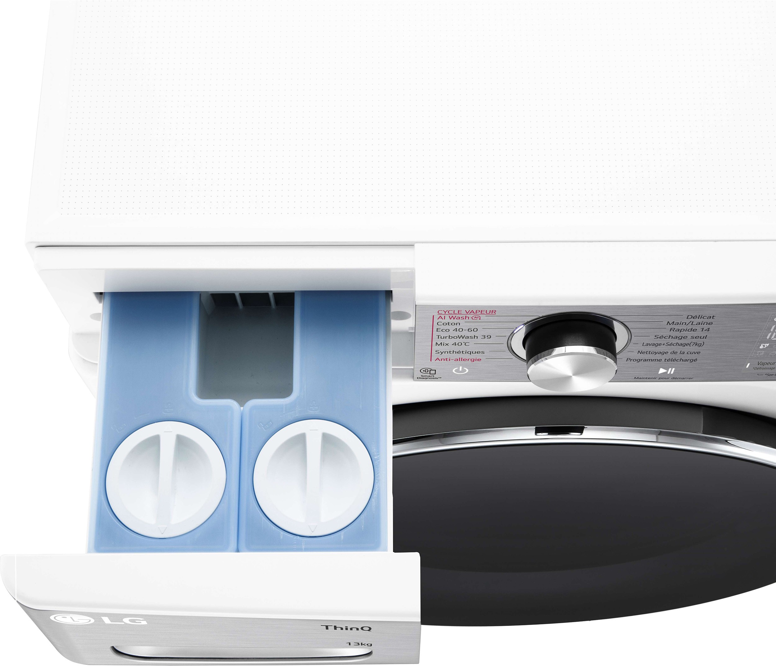 Lave linge sechant Frontal LG , 1400 trs/mn, 13/7kg, Blanc - F374R92WSTA Lave linge sechant Frontal LG , 1400 trs/mn, 13/7kg, Blanc - F374R92WSTA