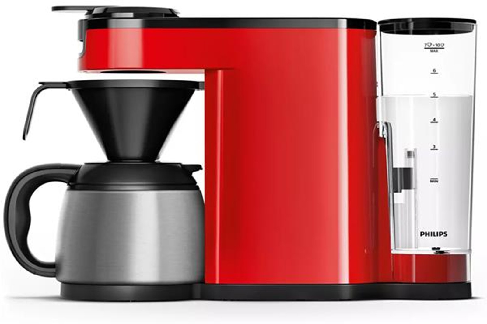 Senseo PHILIPS 2 en 1 Isotherme 7 tasses Rouge HD6592/85