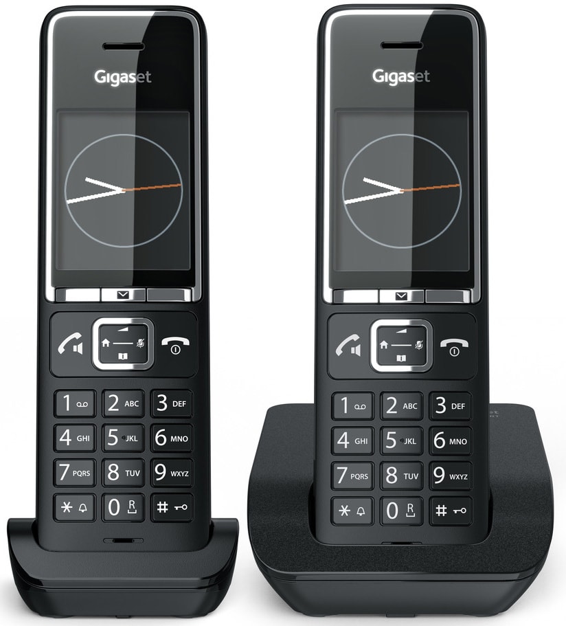 Téléphone sans fil GIGASET Duo 200 contacts Noir COMFORT550-DUO-BLACK