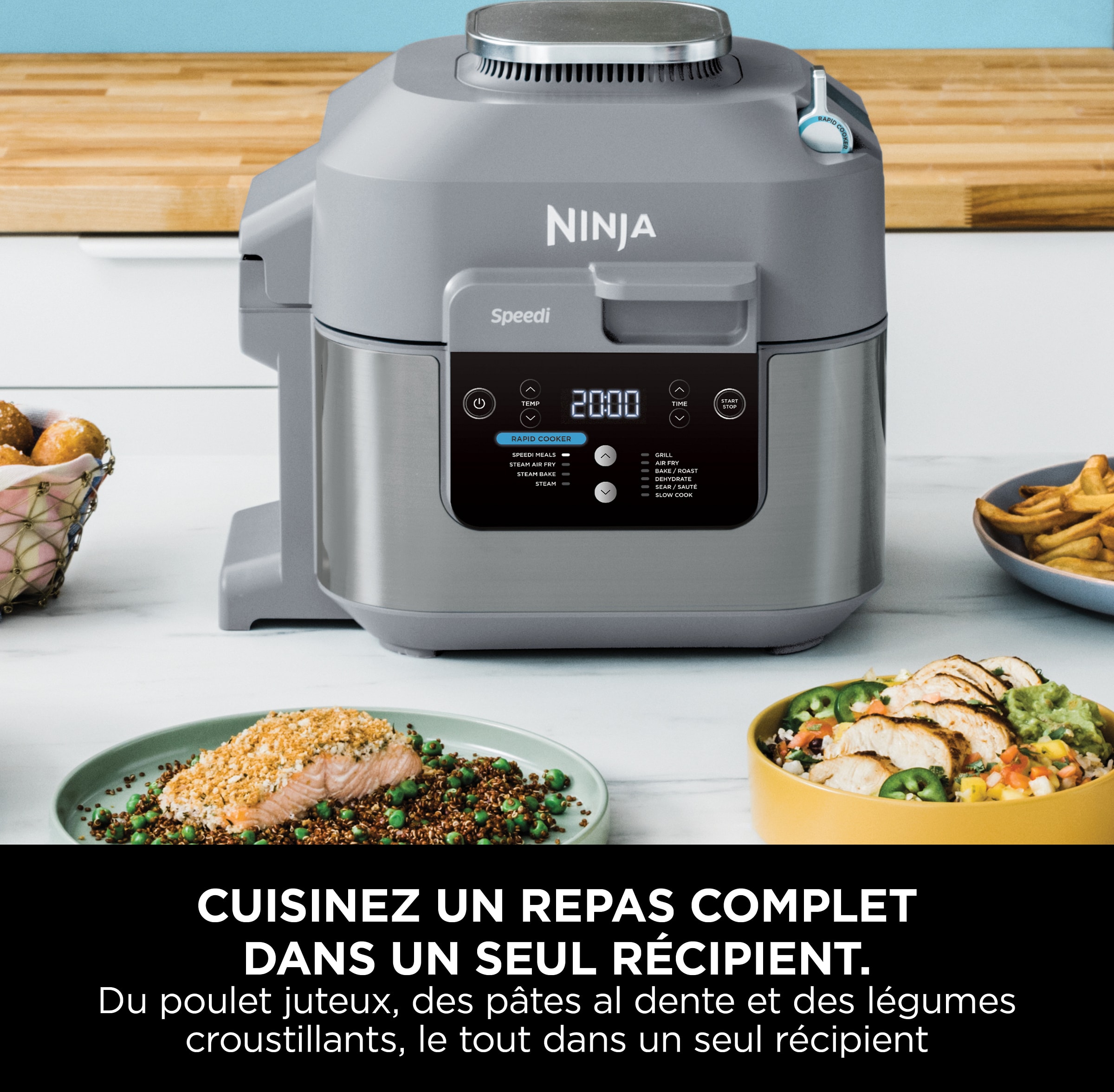 Multicuiseur NINJA 5.7L 1760W Argent - ON400EU