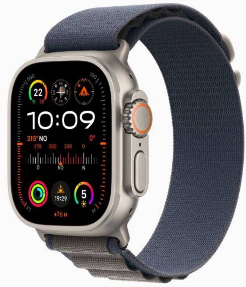 APPLE Montre connectée Watch Ultra 2 GPS + Cellular 49mm - WATCHULTRA2-MREP3NF