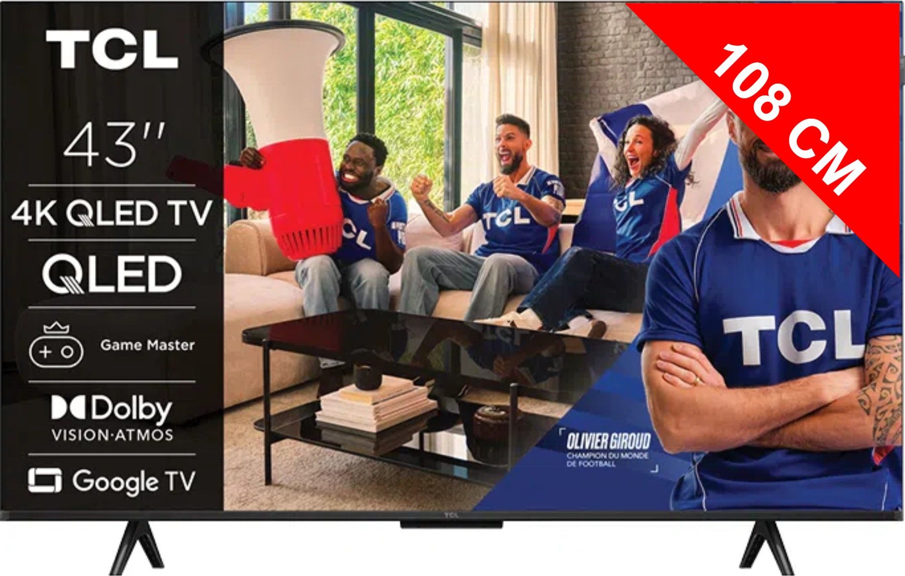 TV QLED 4K 108 cm TCL  43P7L