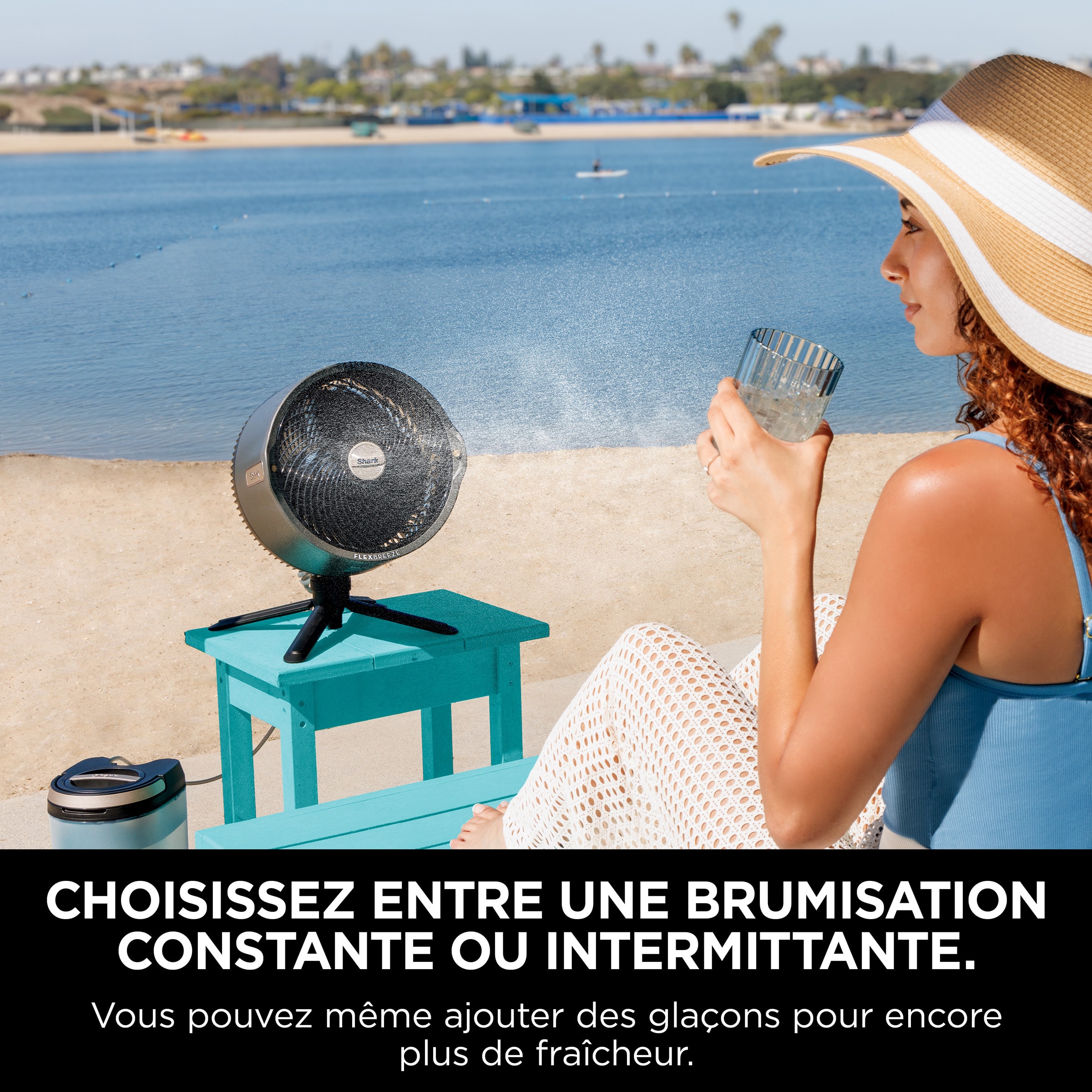 Ventilateur et brumisateur SHARK FlexBreeze Mist Pro - FA300EU Ventilateur et brumisateur SHARK FlexBreeze Mist Pro - FA300EU