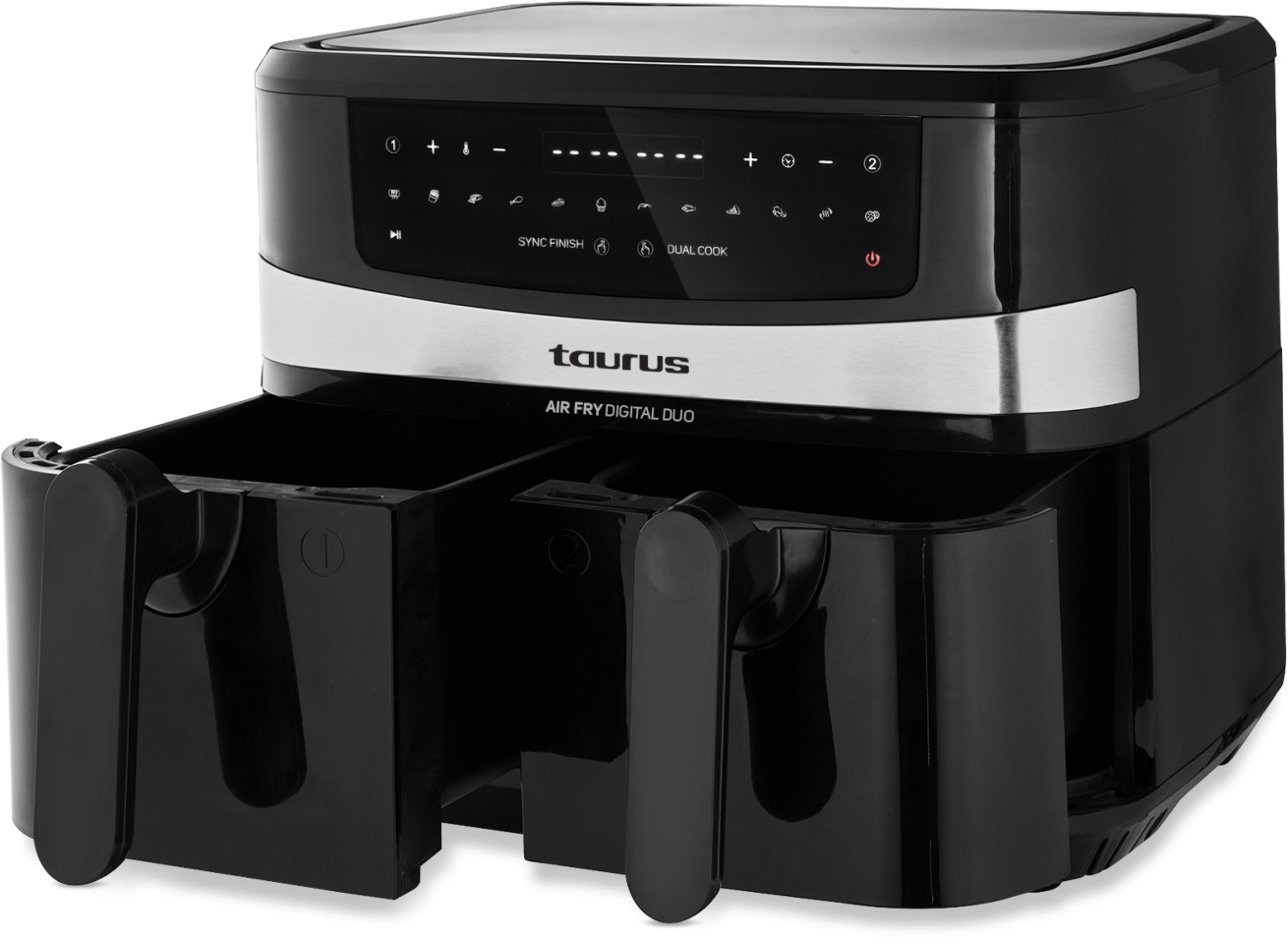 Friteuse à air chaud TAURUS 9L 2600W Double compartiment - AIRFRYDIGITAL-DUO