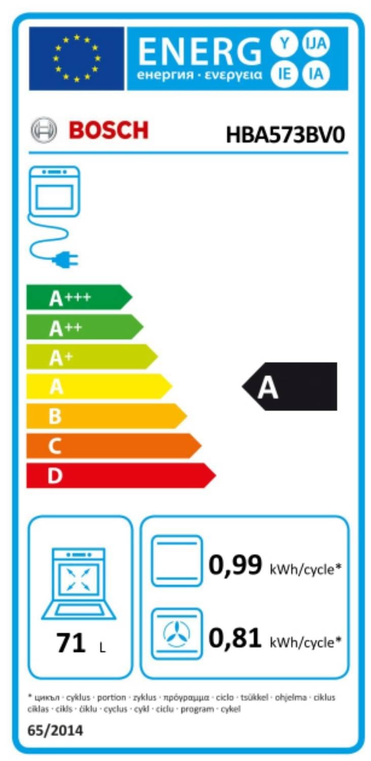 BOSCH Four encastrable pyrolyse Série 4 AutoPilot10 71L Blanc - HBA573BV0