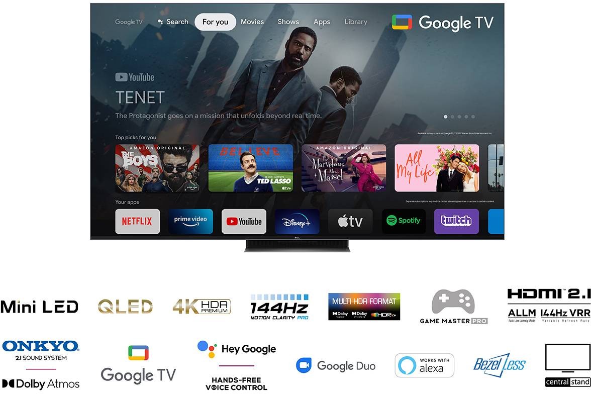 TCL TV QLED 4K 164 cm TV QLED 65C831 4K 164 cm