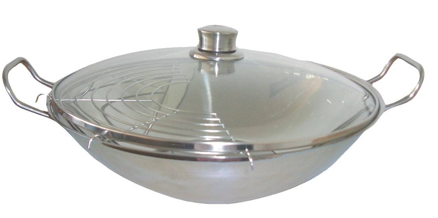 Wok induction SIEMENS 16.8cm Inox Gris HZ390090