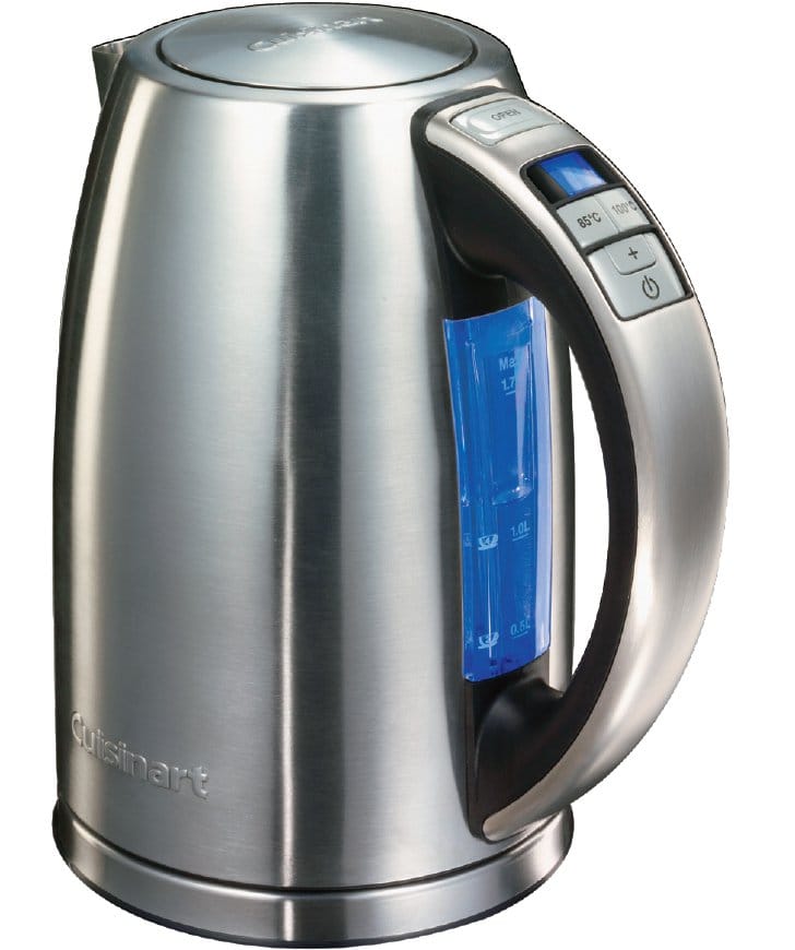 Bouilloire CUISINART Température réglable, 1,7L, 2750w, Inox CPK17E