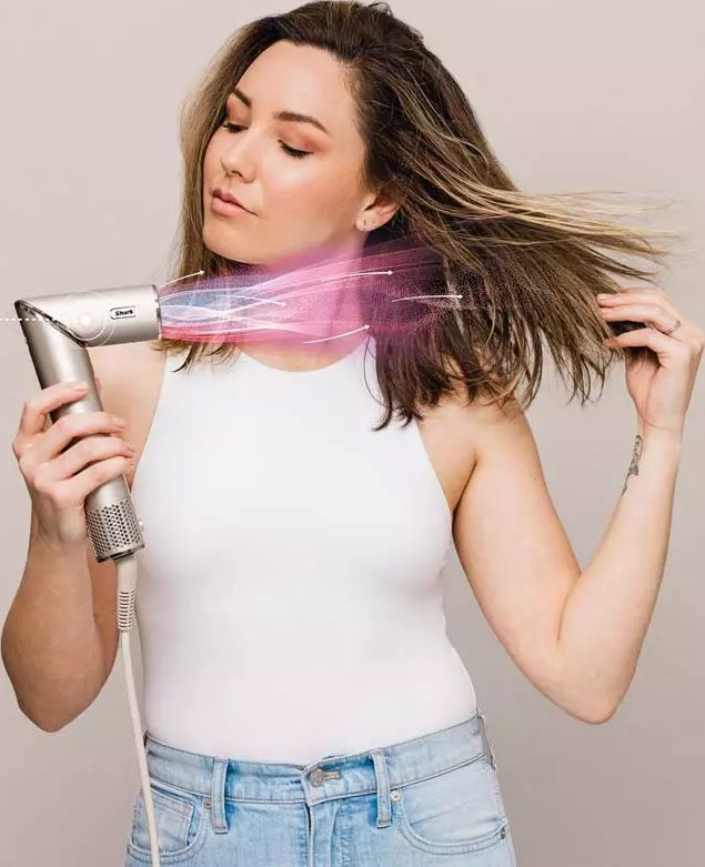Sèche-cheveux SHARK Effet Coanda 1400W Champagne - HD426SLEU