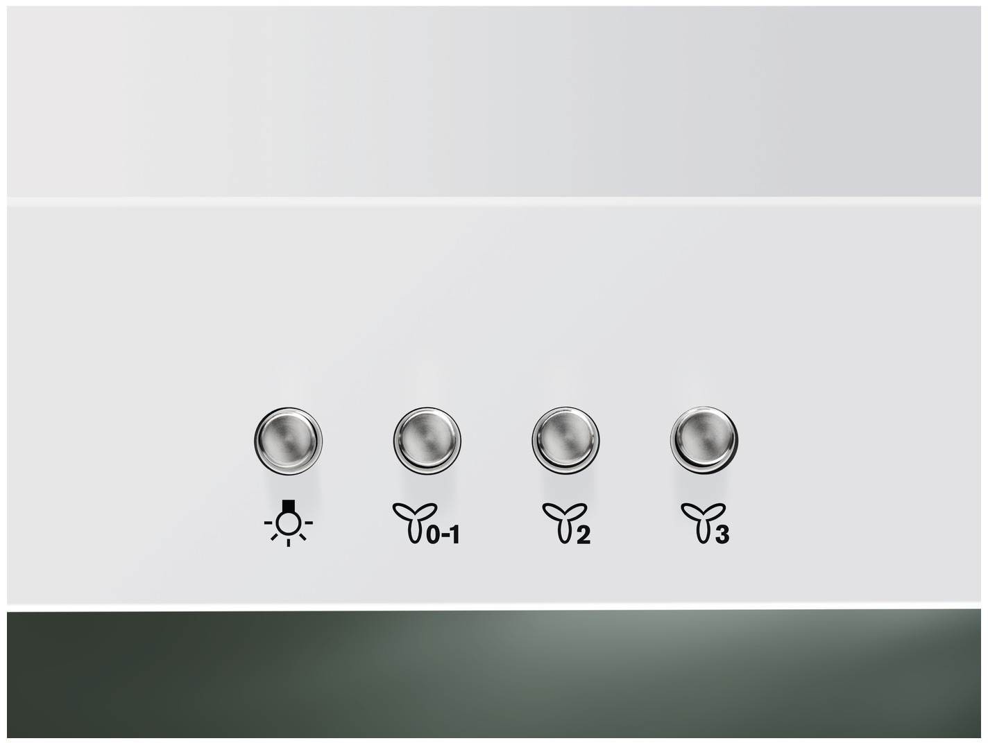Hotte decorative murale ELECTROLUX Série 600 Pan Incliné 90 cm Blanche - LFV319W