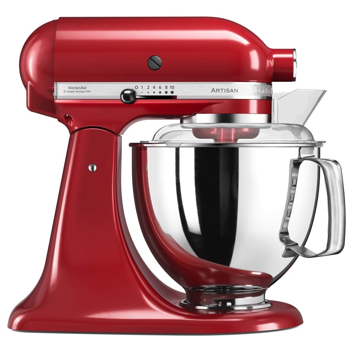 Robot pâtissier KITCHENAID 4.8L 300W Rouge 5KSM175PSEER