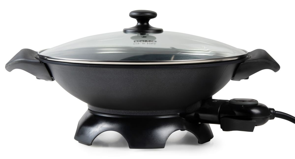 Wok DOMO 5L 2200W Aluminium moulé Noir DO8708W
