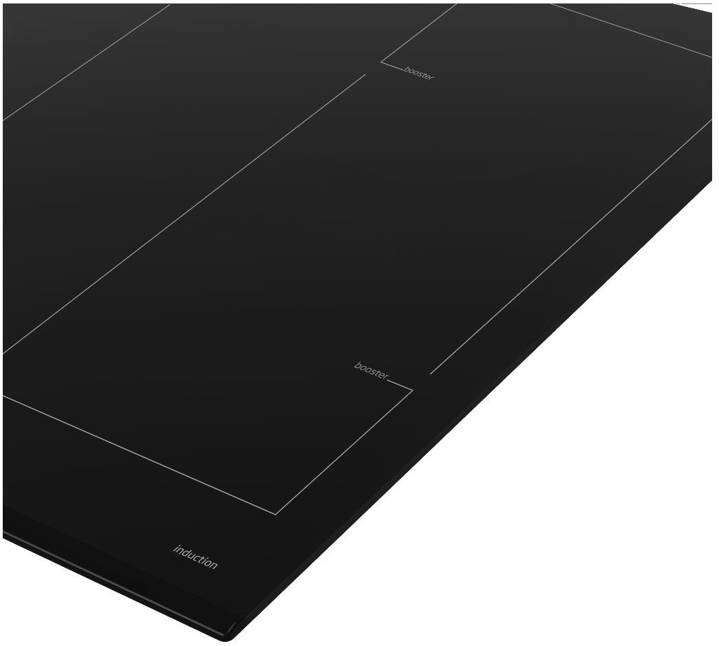 Plaque induction BEKO 4 foyers dont 2 zones modulables 60cm Noir - HII64206F2MT