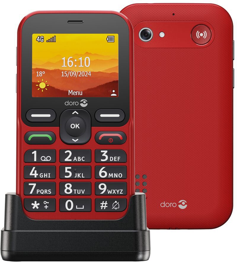 Téléphone mobile DORO Leva L10 4G 128Mo Rouge LEVAL10ROUGE