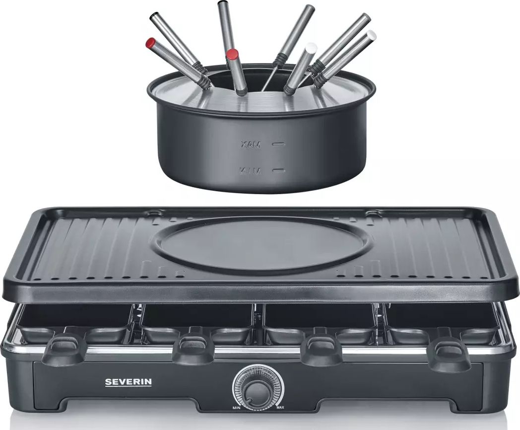 Raclette Multifonction SEVERIN 8 personnes 1400W Noir - RG2347