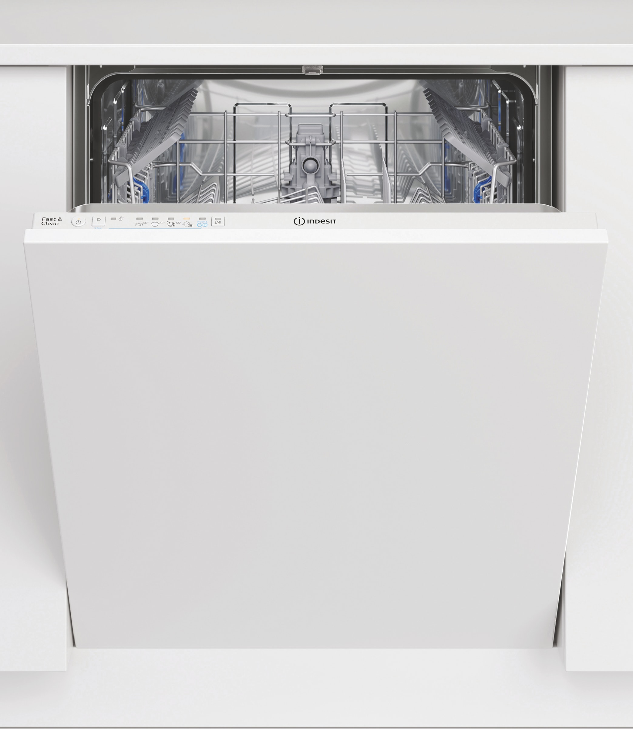Lave vaisselle tout integrable 60 cm INDESIT 14 couverts 46dB D2IHL326