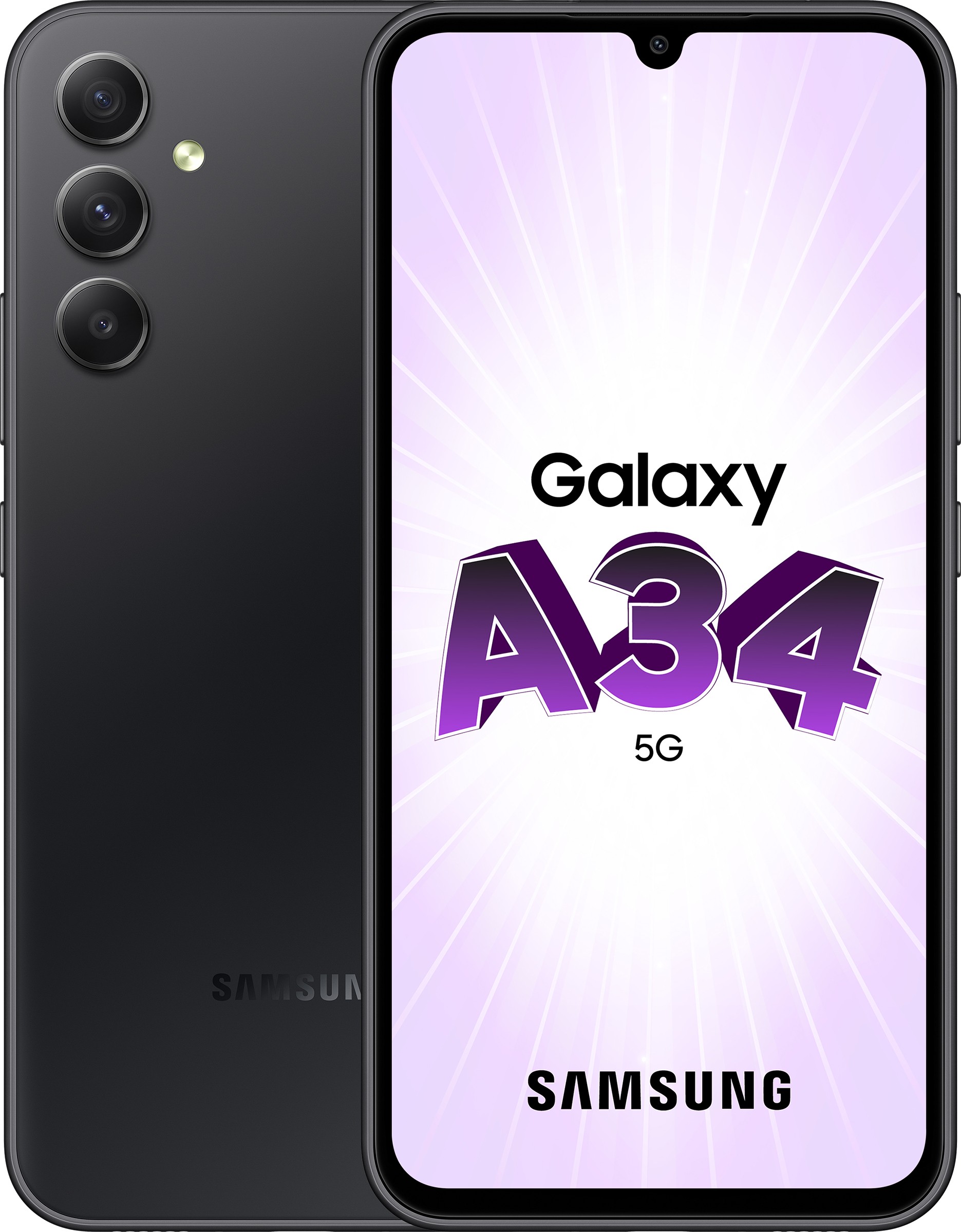 SAMSUNG Smartphone Galaxy A34 5G 128Go Noir - GALAXY-A34-5G-128-NR