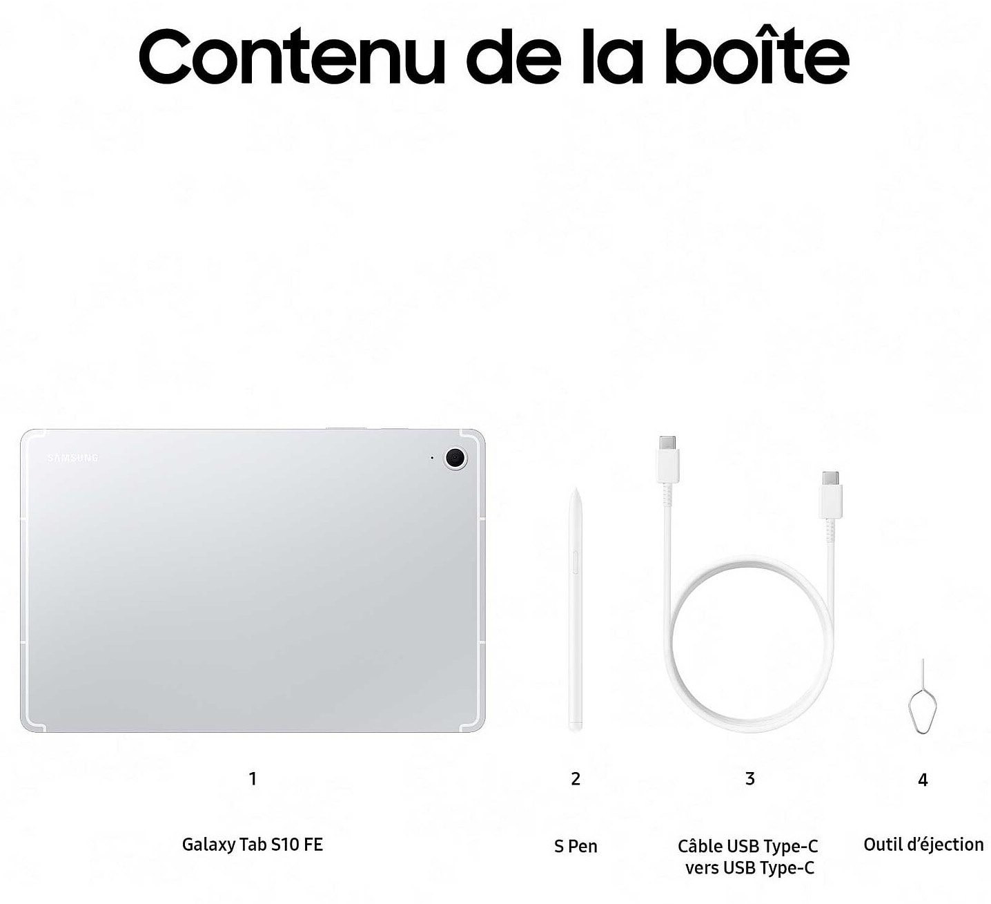Tablette tactile SAMSUNG - TABS10FE128GWIF10SIL Tablette tactile SAMSUNG - TABS10FE128GWIF10SIL