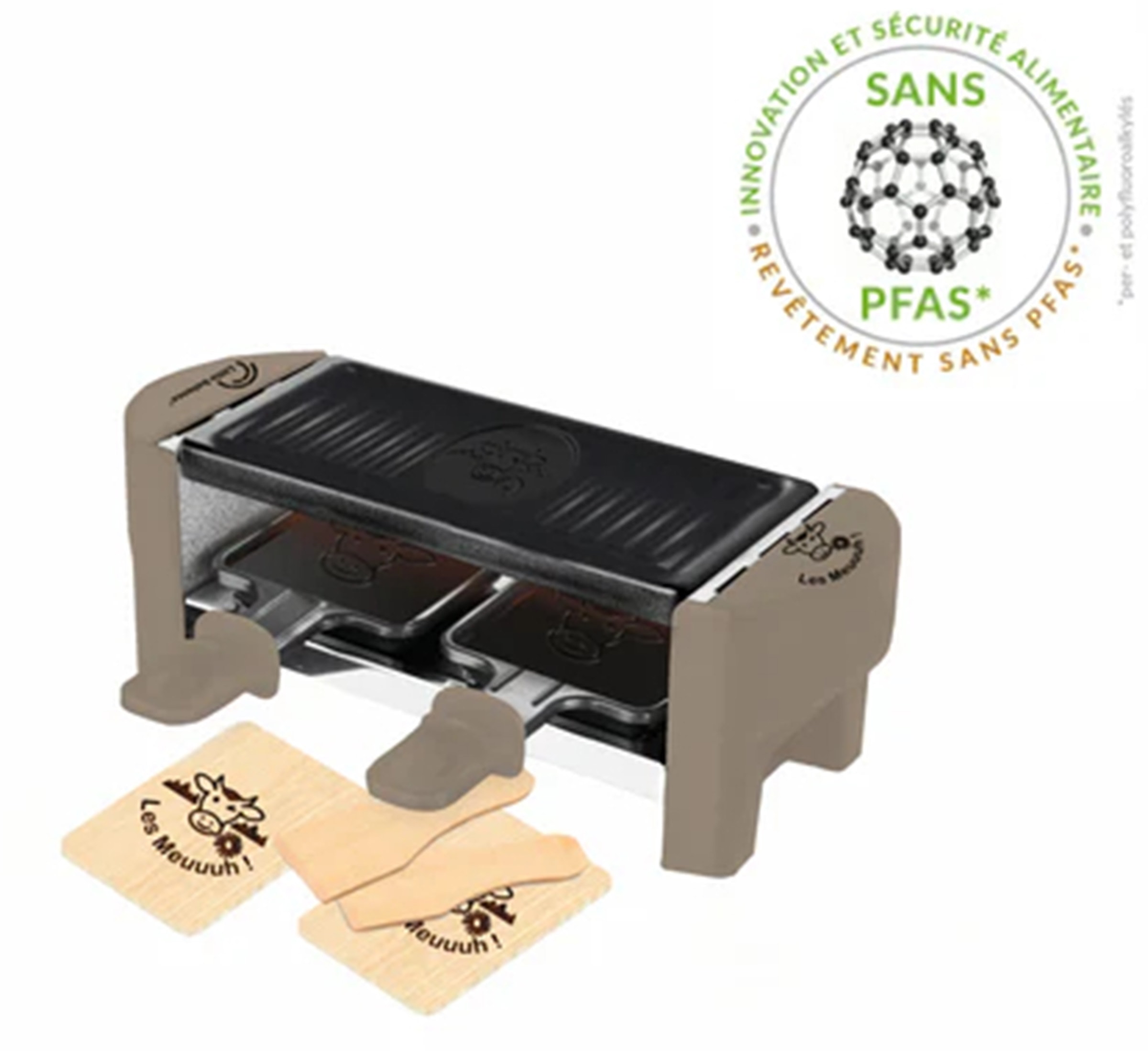 Raclette Multifonction LITTLE BALANCE 2 personnes 320W Beige - 8693