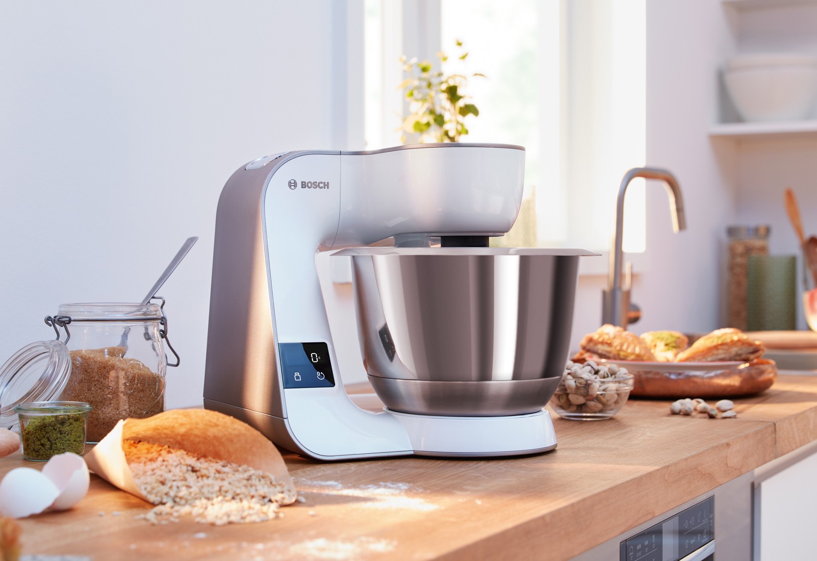 Robot culinaire BOSCH Robot pâtissier MUM5XW20 1000W Blanc et gris - MUM5XW20 Robot culinaire BOSCH Robot pâtissier MUM5XW20 1000W Blanc et gris - MUM5XW20