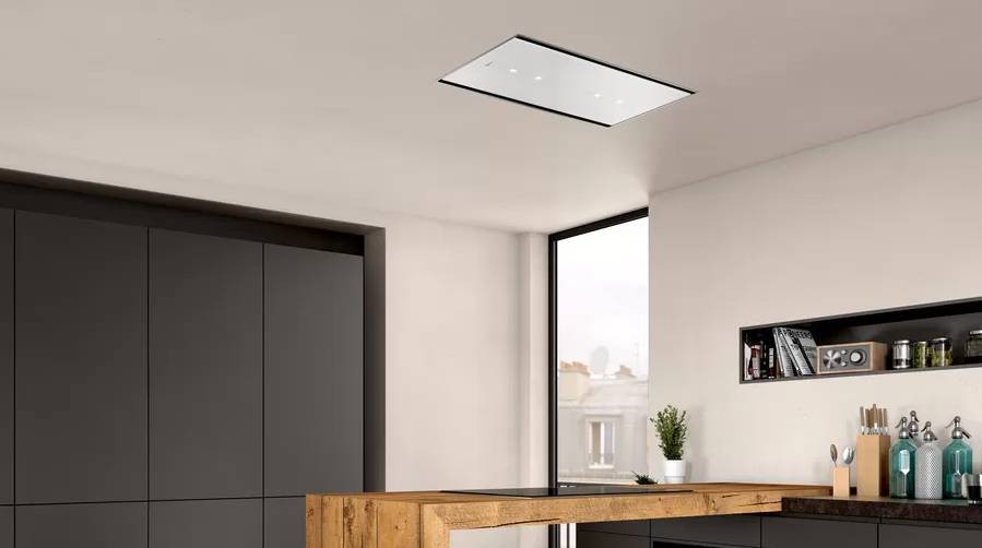 Hotte de plafond NEFF 5 vitesses, 90cm, Gris - I94CBS8W0