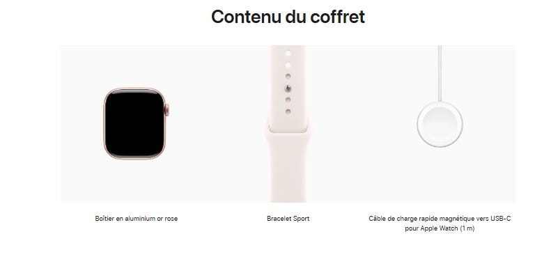 Montre connectée APPLE Watch Series 11 42mm GPS Or rose - WATCH11-MEU04ZR/A