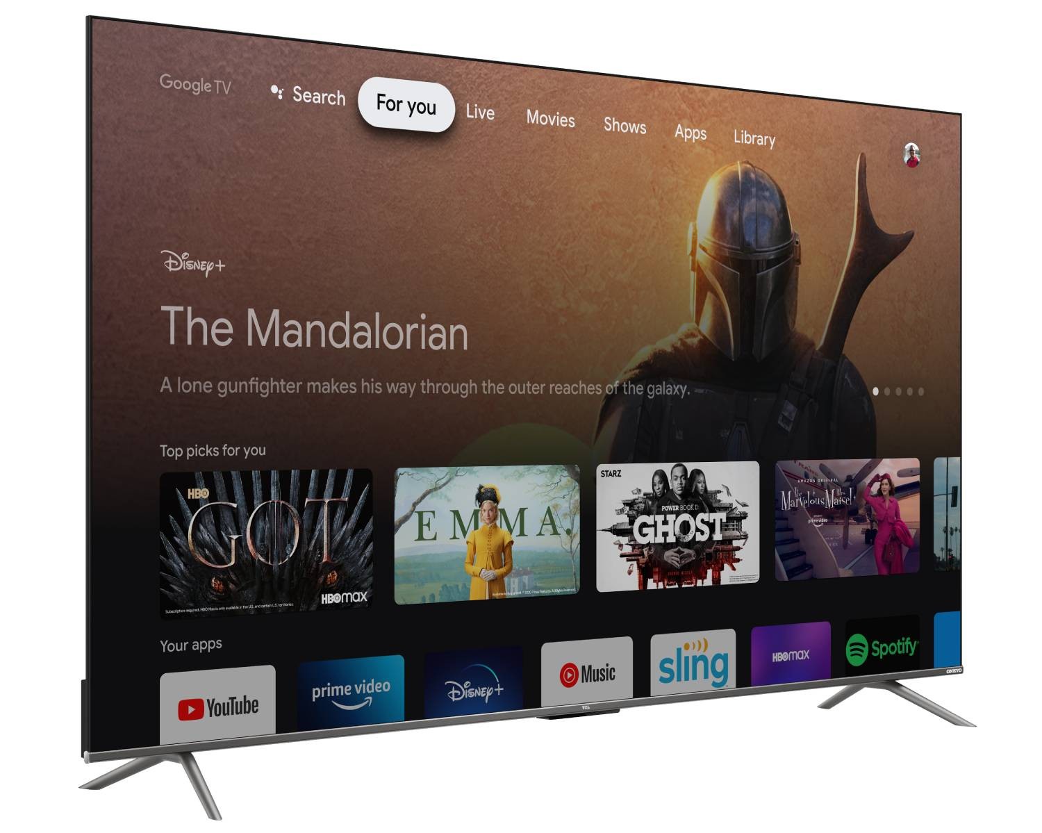 TCL TV QLED 4K 189 cm 75"