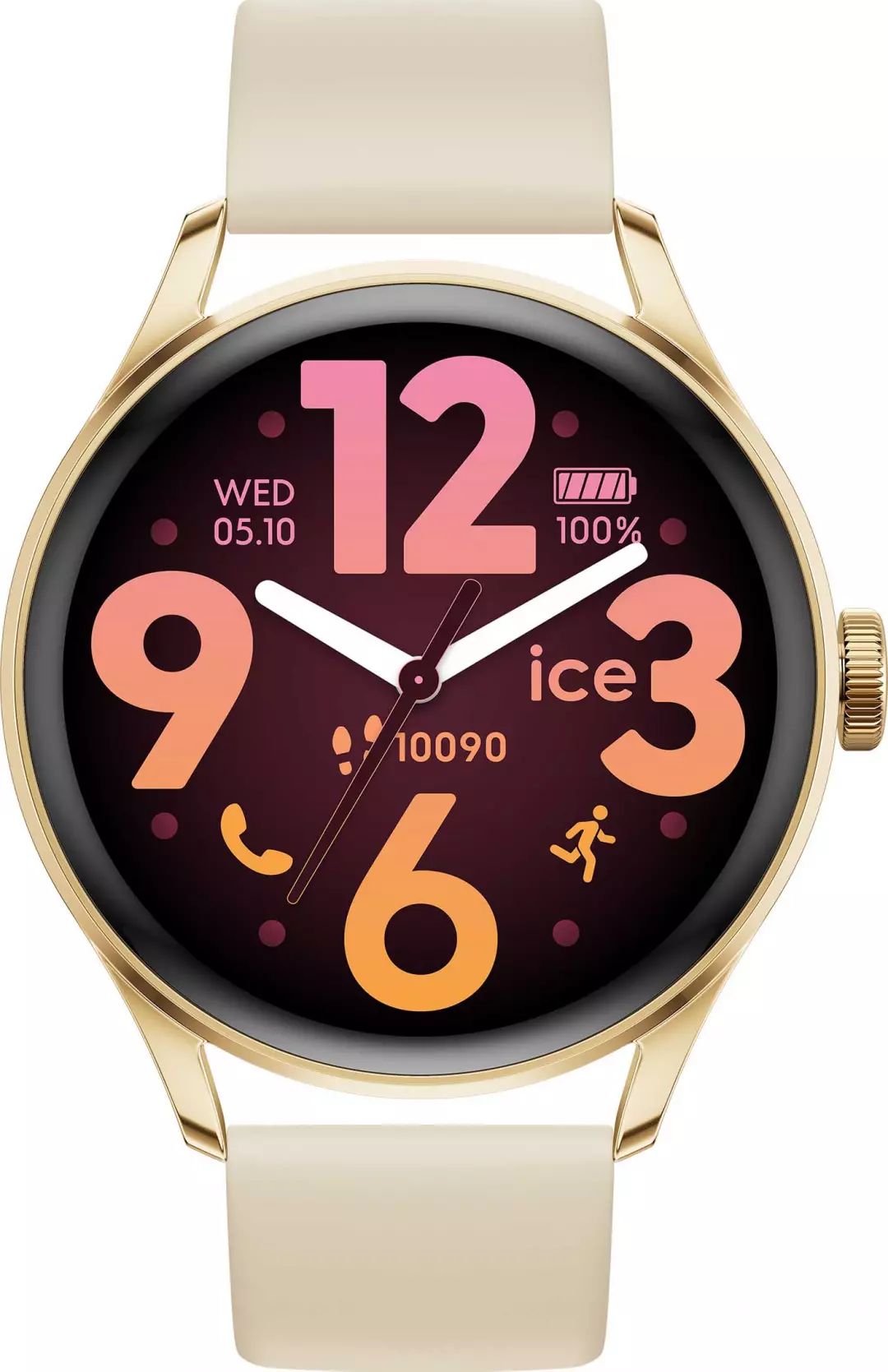 Montre connectée ICE WATCH Ice Smart 3.0 Round 39mm GPS Beige SMART3GOLDBEIGE