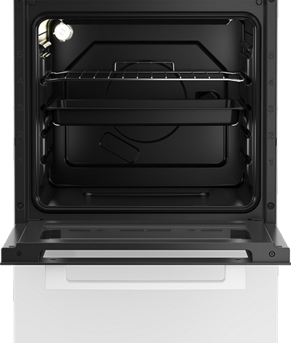 Cuisiniere vitroceramique BEKO 4 Foyers, 60L, Blanc - FSS57100GW Cuisiniere vitroceramique BEKO 4 Foyers, 60L, Blanc - FSS57100GW