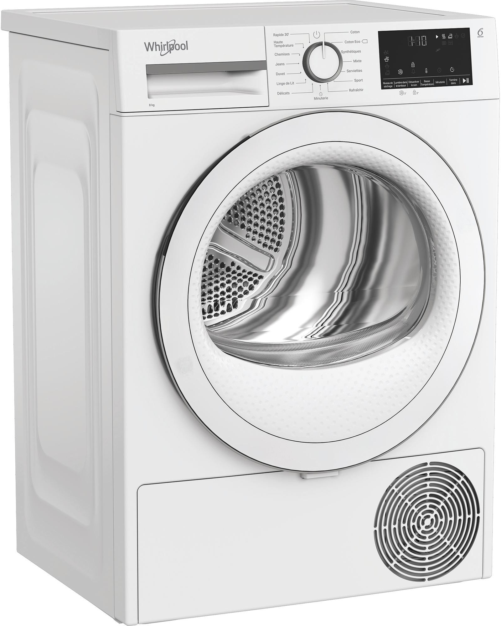 Sèche-linge pompe à chaleur WHIRLPOOL Precision Dry, 8 Kg, Blanc  - CWSD83MWWSFR