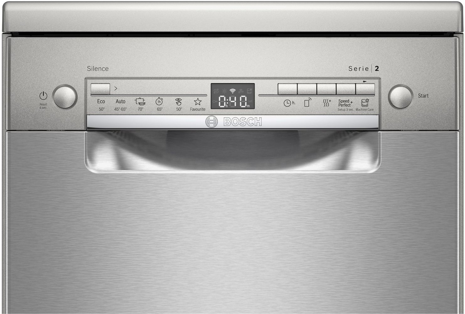 BOSCH Lave vaisselle 45 cm Serie 2 Home Connect 46dB 9 Couverts - SPS2HKI59E